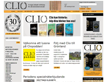 Tablet Screenshot of clio.se
