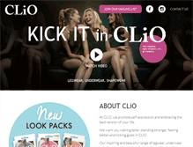 Tablet Screenshot of clio.com.au