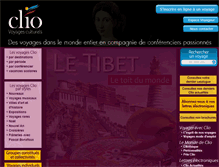 Tablet Screenshot of clio.fr